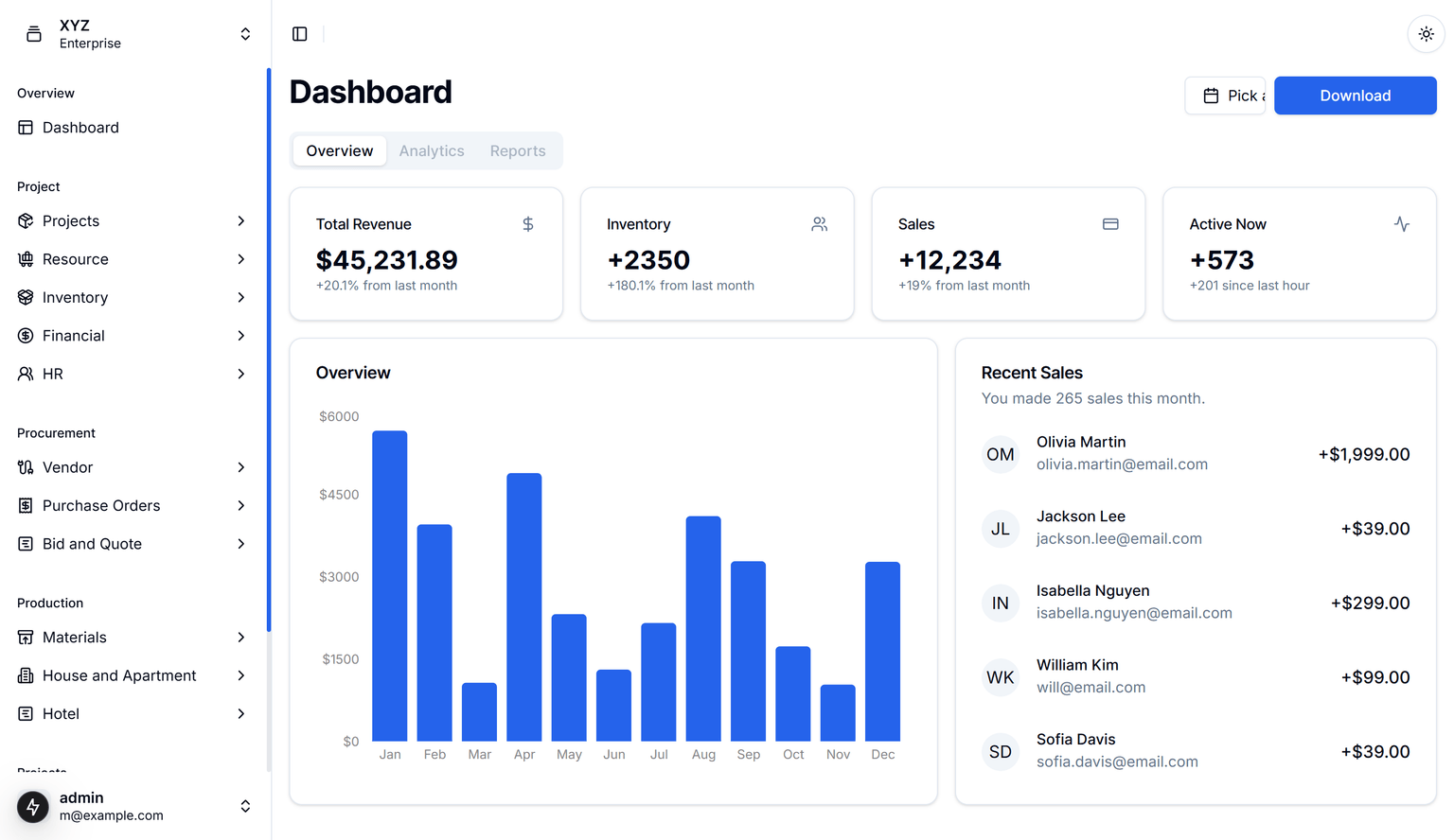 Tesfaye Construction ERP System